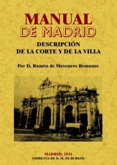 Portada del libro MANUAL DE MADRID. Descripción de la corte y de la villa